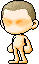 褐色短光头