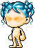 蓝色小髻