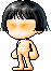 黑色娃娃头