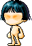 蓝色娃娃头